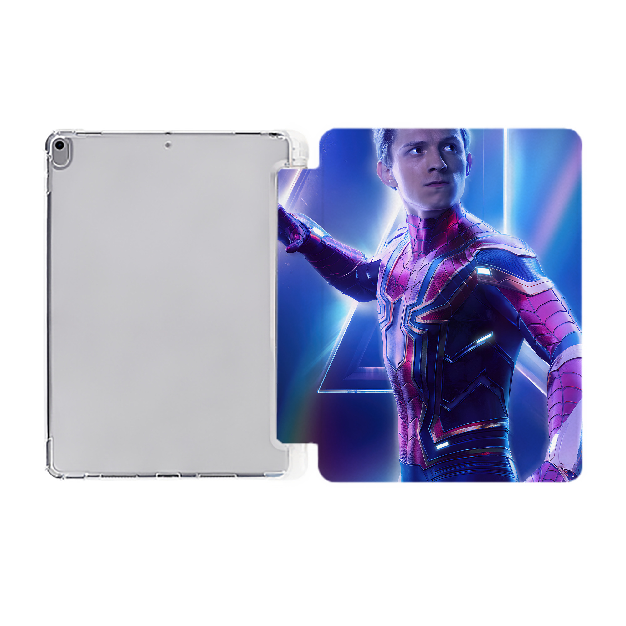 （画像用） アベンジャーズ The Avengers IPad ケース ペン収納付き 三つ折りスタンド PUレザー×シリコン 対応機種9.5/10.5/10.9インチ